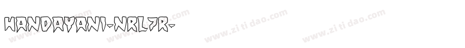 Handayani-nRL7R字体转换