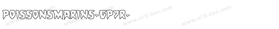 PoissonsMarins-gp7R字体转换