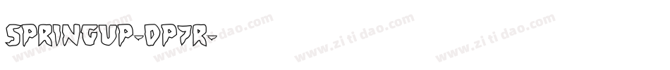 SpringUp-dp7R字体转换 SpringUp-dp7R字体转换