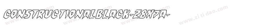 ConstructionalBlack-z8X7a字体转换