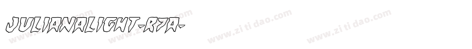 JulianaLight-r7A字体转换