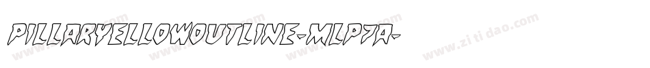 PillarYellowOutline-mLP7a字体转换