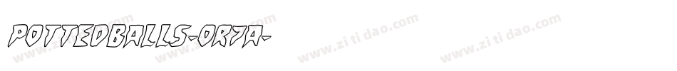 PottedBalls-oR7a字体转换