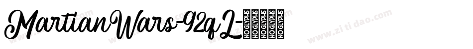 MartianWars-92qL字体转换