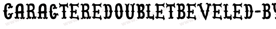 CaracteredoubletBeveled-BYOx字体转换