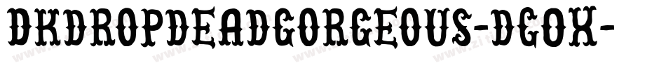 Dkdropdeadgorgeous-dGOx字体转换