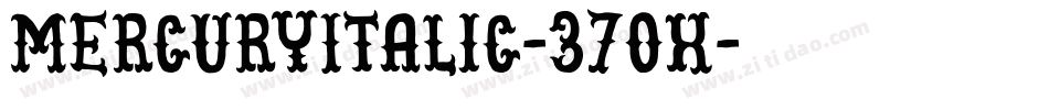 MercuryItalic-37oX字体转换