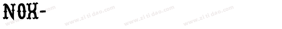 Nox字体转换