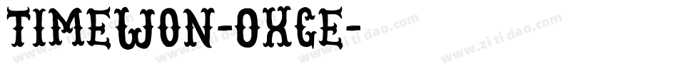 TimeWon-OxGe字体转换