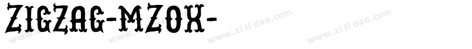 Zigzag-mZOx字体转换 Zigzag-mZOx字体转换