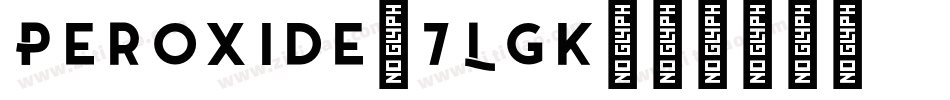 Peroxide-7LgK字体转换