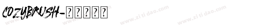 COZYBRUSH字体转换