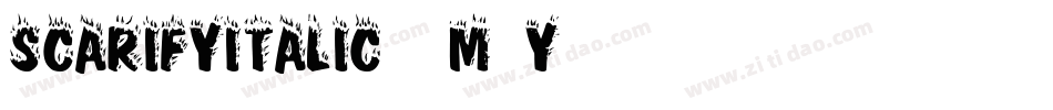ScarifyItalic-4m6Y字体转换