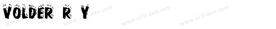Volder-r6y9字体转换