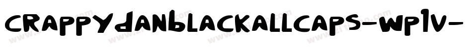 Crappydanblackallcaps-Wp1V字体转换