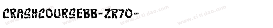 Crashcoursebb-zR70字体转换