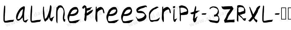 LaLuneFreeScript-3zRxL字体转换