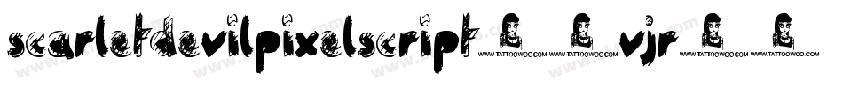 ScarletDevilPixelScript-0Vjr字体转换