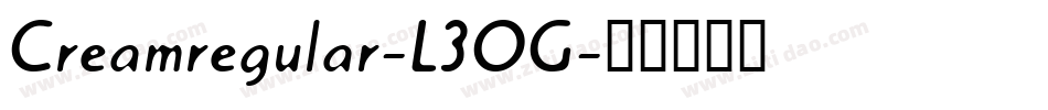 Creamregular-L3OG字体转换