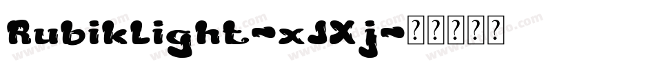 RubikLight-xJXj字体转换