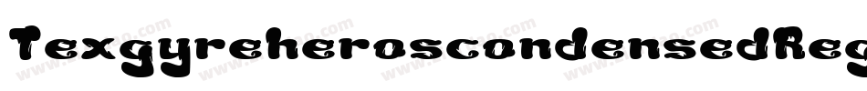 TexgyreheroscondensedRegular-87xJ字体转换