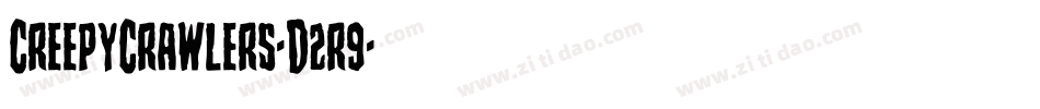 CreepyCrawlers-D2r9字体转换