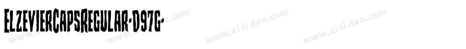 ElzevierCapsRegular-d97g字体转换