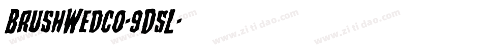 BrushWedco-9D5L字体转换