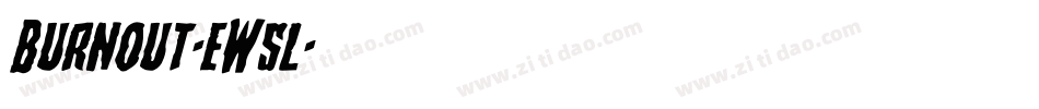 Burnout-eW5l字体转换