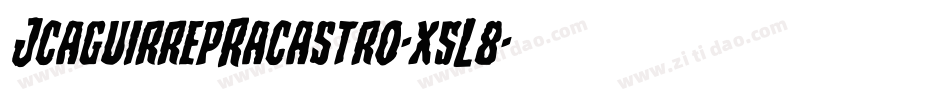 JcaguirrepRacastro-x5L8字体转换