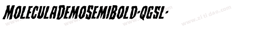 MoleculaDemoSemiBold-qg5l字体转换 MoleculaDemoSemiBold-qg5l字体转换