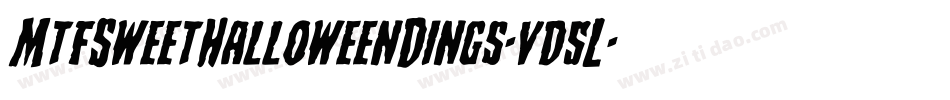 MtfSweetHalloweenDings-vd5L字体转换