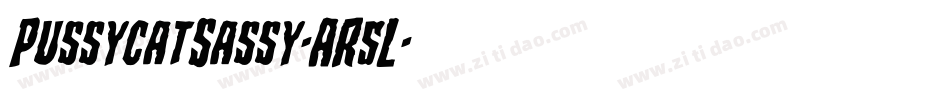 PussycatSassy-AR5L字体转换