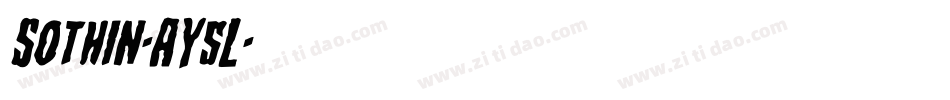 Sothin-AY5L字体转换