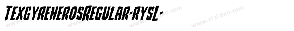 TexgyreherosRegular-ry5L字体转换
