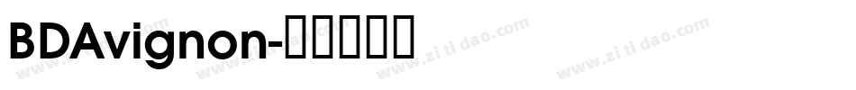 BDAvignon字体转换