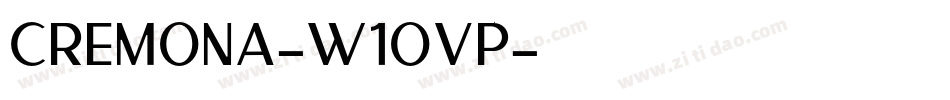 Cremona-w1oVP字体转换