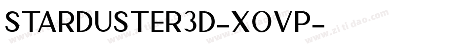 Starduster3D-XOvP字体转换