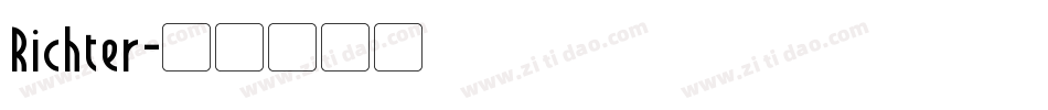 Richter字体转换