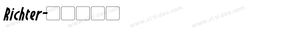 Richter字体转换