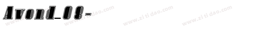 Avond_08字体转换