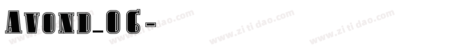 Avond_06字体转换