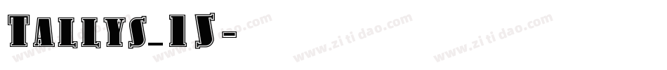 Tallys_15字体转换