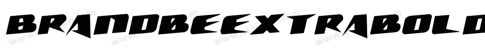 Brandbeextrabold-mA8G字体转换