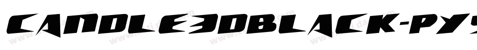 Candle3dBlack-py9D字体转换