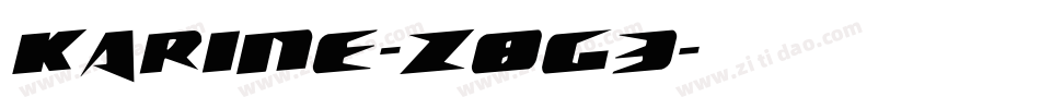 Karine-z8G3字体转换