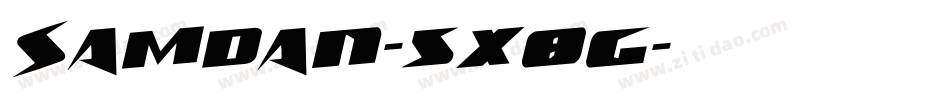 Samdan-5X8G字体转换