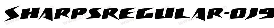 SharpsRegular-OJ9d字体转换