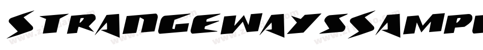 StrangewaysSample-eD8g字体转换