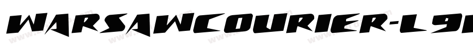 Warsawcourier-l9D0字体转换